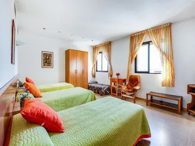 Cama o camas de una habitación en Hotel Restaurante Blanc I Negre 2