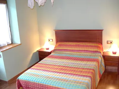 Cama o camas de una habitación en Charming Chalet in Viella, Mountain View