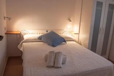 Cama o camas de una habitación en Casa Javier