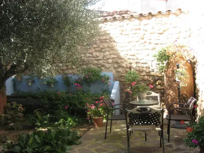 Jardín al aire libre en CASA RURAL VILLA DE VERA