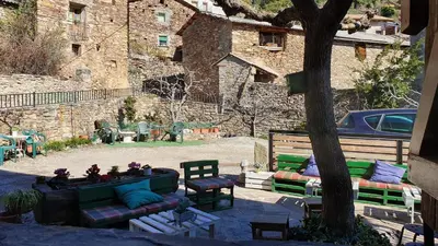 Jardín al aire libre en La Catalpa