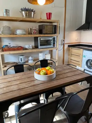 Una cocina o zona de cocina en Duplex en el pirineo