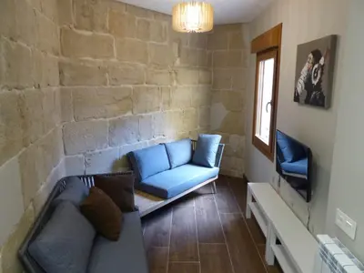 Una televisión o centro de entretenimiento en Apartamento Ábside de San Juan II