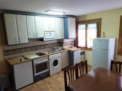 Una cocina o zona de cocina en APARTAMENTO Txapatera EN IZABA-ISABA