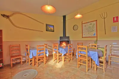 Zona de estar de Albergue Barranc de la Serra