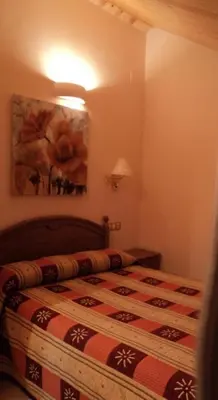 Cama o camas de una habitación en Apartamentos Solans