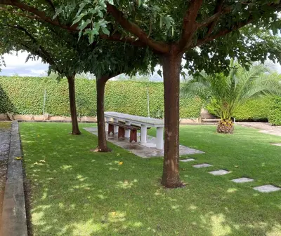Jardín al aire libre en Casa La Nava