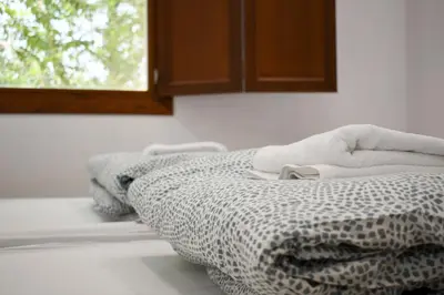Cama o camas de una habitación en EL MIRADOR DE SABAYÉS