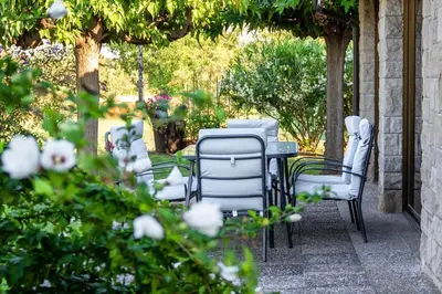 Jardín al aire libre en Cal Soi