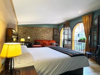 Cama o camas de una habitación en Cal Crispi