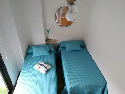 Cama o camas de una habitación en Mirador de Alcañiz