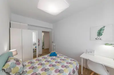 Cama o camas de una habitación en Apartamento Turístico IRATI