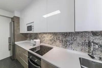 Una cocina o zona de cocina en Apartamento Turístico IRATI