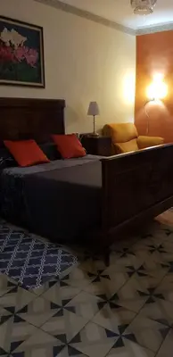Cama o camas de una habitación en Piso romantico y espacioso