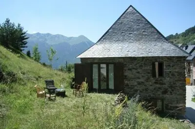 Paisaje cerca de este chalet de montaña
