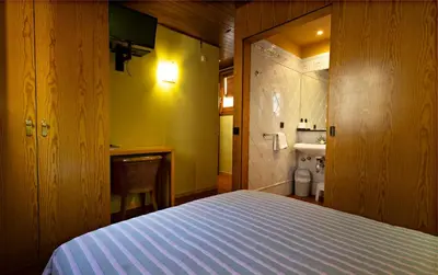 Cama o camas de una habitación en Hostal Victor