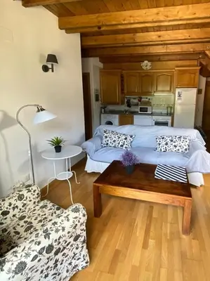 Cama o camas de una habitación en La Buhardilla de Sofía