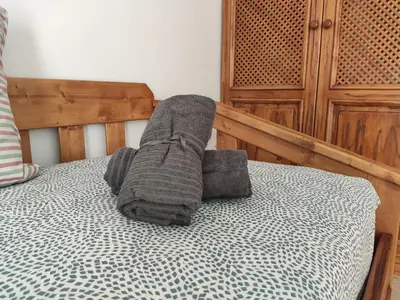 Cama o camas de una habitación en Apartamento Los Maños de Oroel