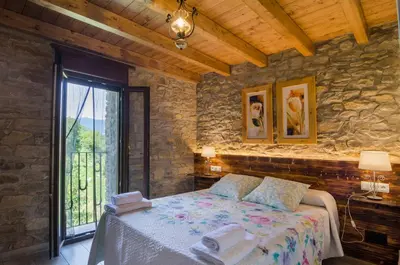 Cama o camas de una habitación en Borda Diego