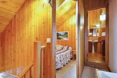 Cama o camas de una habitación en Vielha centro duplex Sapporo