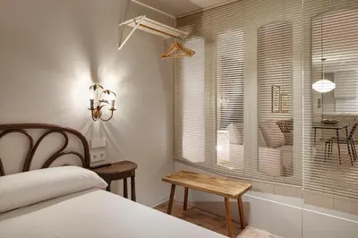 Cama o camas de una habitación en Pamplonapartments Pozo Blanco