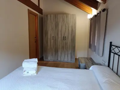 Cama o camas de una habitación en Rural Berrós