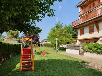 Jardín al aire libre en Apartamento Goxoa