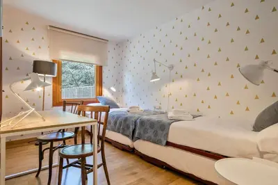 Cama o camas de una habitación en Luderna - Apartamento con terraza Barrados