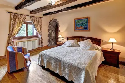 Cama o camas de una habitación en Casa Rural Pedronea