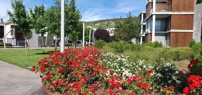 Jardín al aire libre en APARTAMENTO PIRINEO DE HUESCA, JACA, FORMIGAL, PANTICOSA