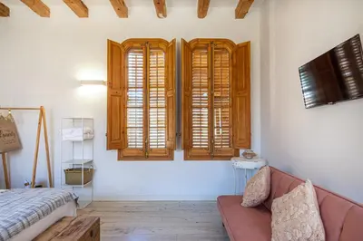 Cama o camas de una habitación en La Casa Del Miracle