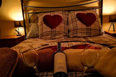 Cama o camas de una habitación en El Capricho de Bego