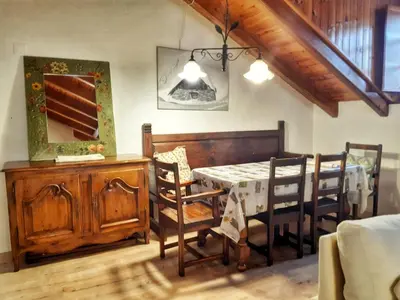 Zona de estar de Apartamento Benasque Vistas al Sarrio