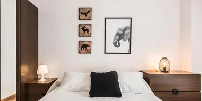 Cama o camas de una habitación en Apartamento Ainsa