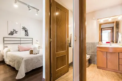 Cama o camas de una habitación en Apartamento Ainsa