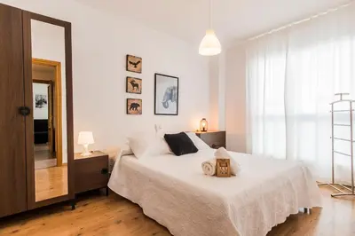 Cama o camas de una habitación en Apartamento Ainsa