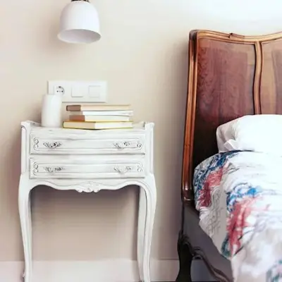 Cama o camas de una habitación en Acogedora casa rural en el centro de Navarra