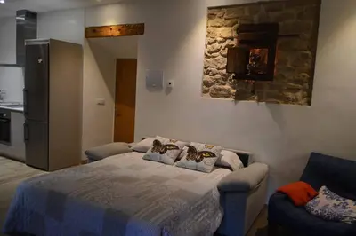 Cama o camas de una habitación en Estudio Villazón