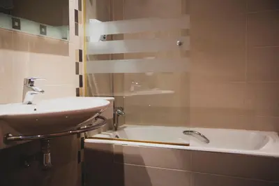 Un baño de Hotel La Bodega