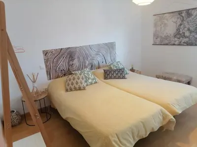 Cama o camas de una habitación en El Vergel del Piedra