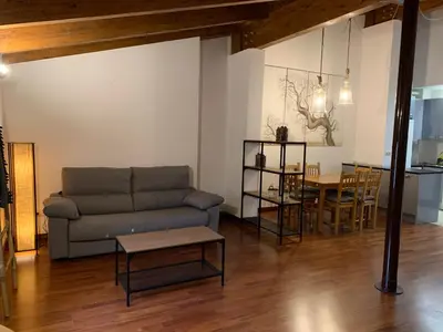 Zona de estar de Atico Jaca Centro