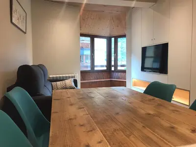 Una televisión o centro de entretenimiento en Apartamento de Alicia
