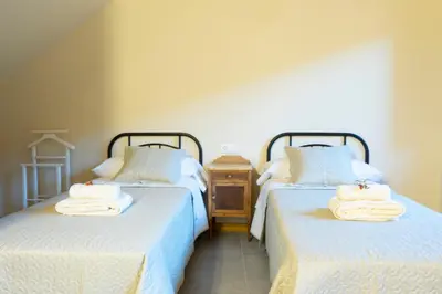 Cama o camas de una habitación en Casa Rural Bonal