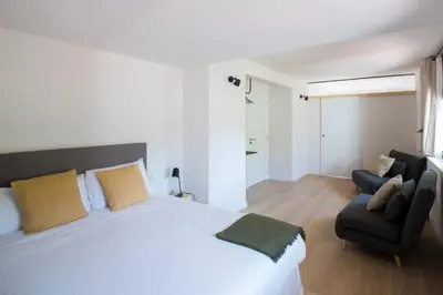Cama o camas de una habitación en Hotel Rural Mas de l'Illa