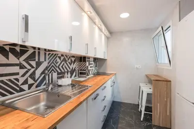 Una cocina o zona de cocina en SANTANDER - Apartamento ejectutivo con garaje