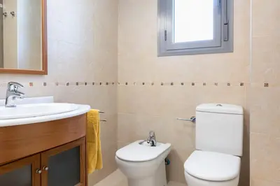 Un baño de Apartamento Las Margas Golf Pirineo Aragones