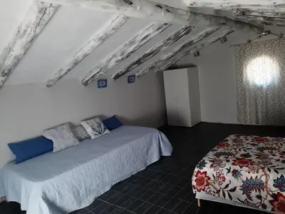 Cama o camas de una habitación en Casa rural 
