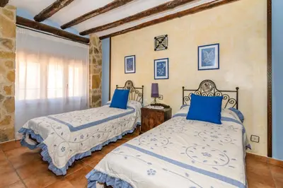 Cama o camas de una habitación en Casa lo Ferre