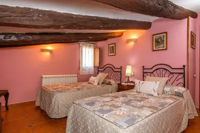 Cama o camas de una habitación en Casa lo Ferre