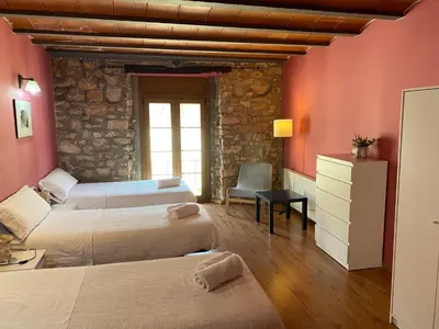 Cama o camas de una habitación en La Polaina